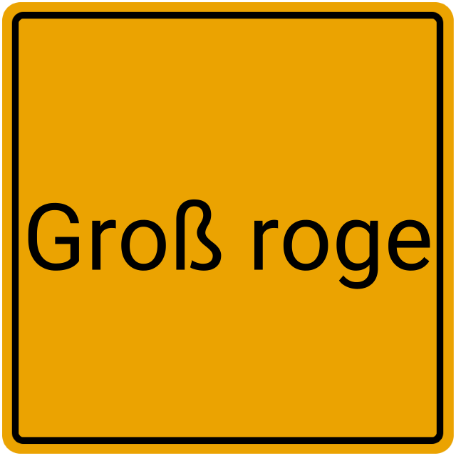 Meldebestätigung Groß Roge